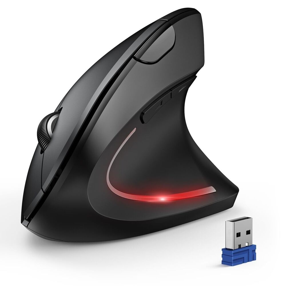 TECKNET Ergonomic Mouse, Wireless Bluetooth Vertical Mouse, 4800 DPI